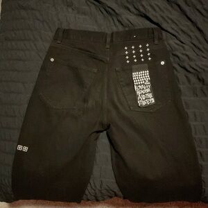 Ksubi Black WIDE PANTS ANTI BLACK